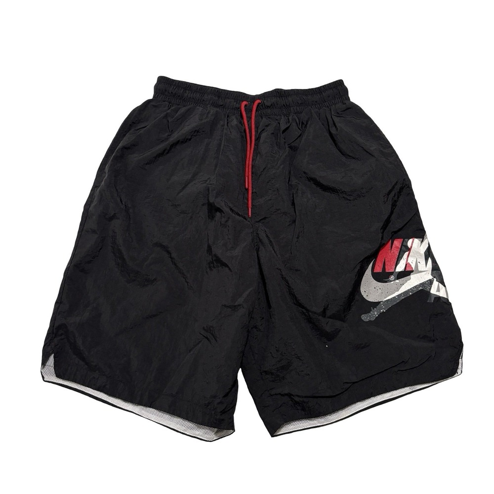 Air Jordan Youth Boys Mesh Lined Swim Trunks Black Size XL 27 x 9